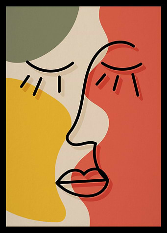 Abstract Face Art