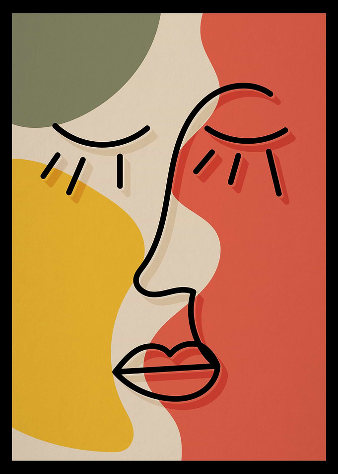 Abstract Face Art