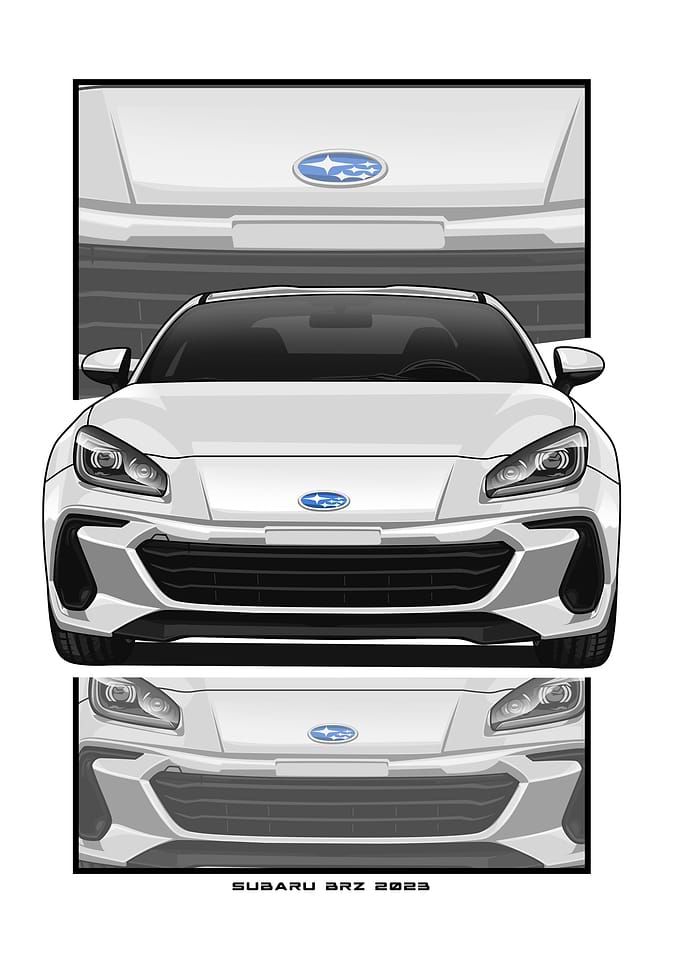 subaru brz white