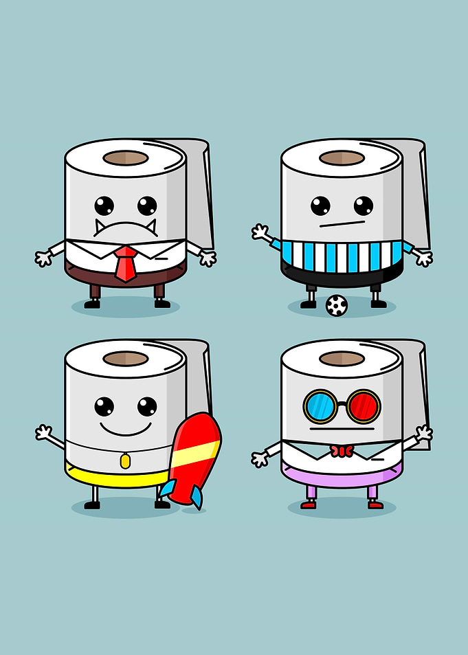 Toilet paper roll funny