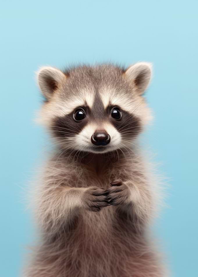 Cute Racoon Portrait