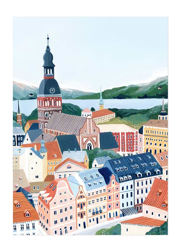 Riga Art Print Latvia