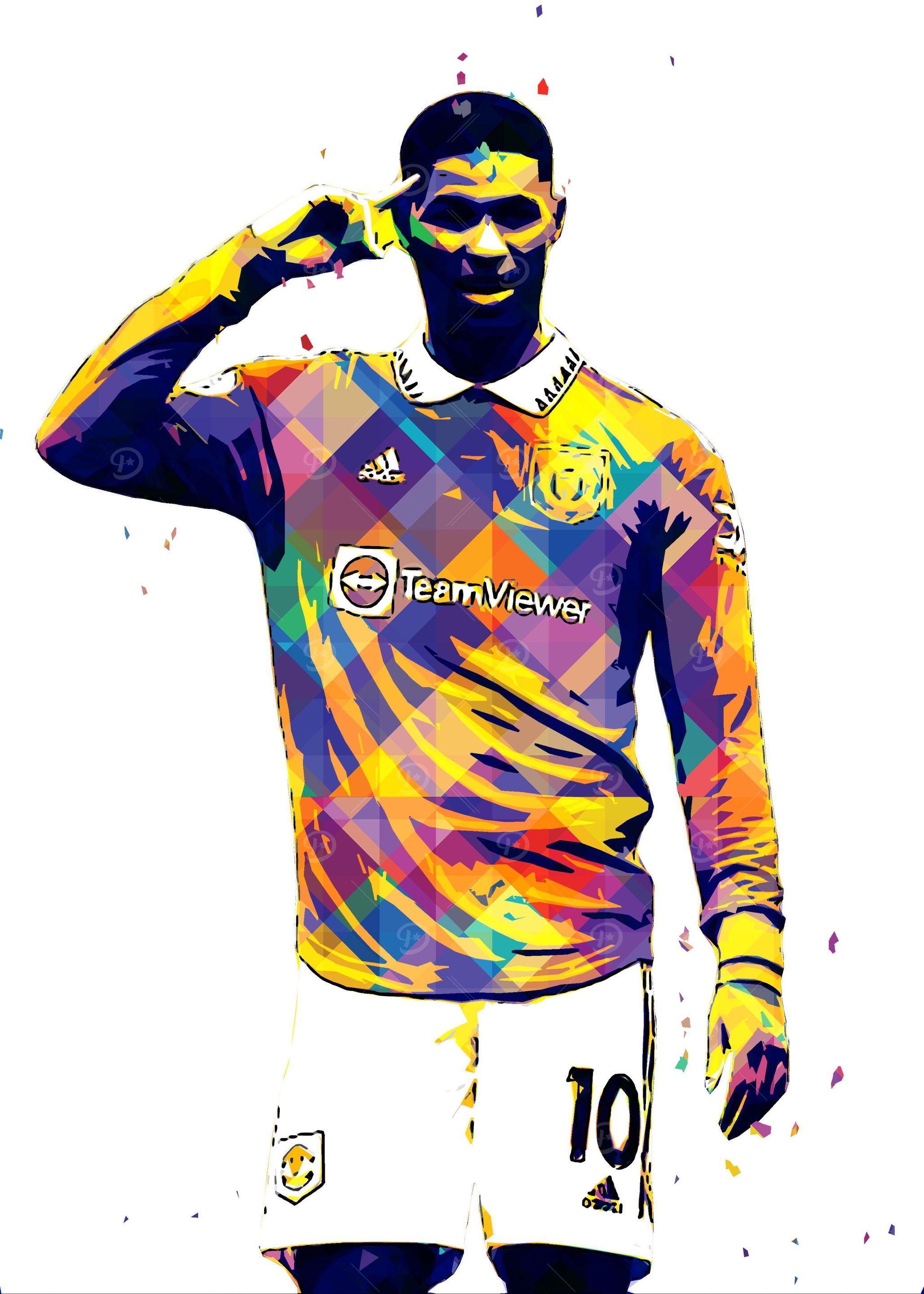 Marcus Rashford Pop Art