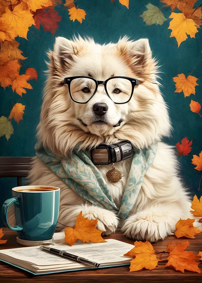 Cute Samoyed Study