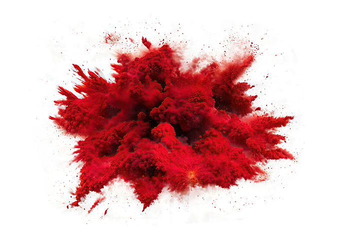 Powder paint explosion hol