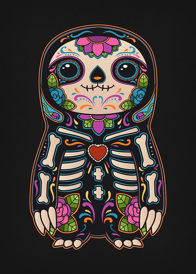 Sloth Sugar Skull