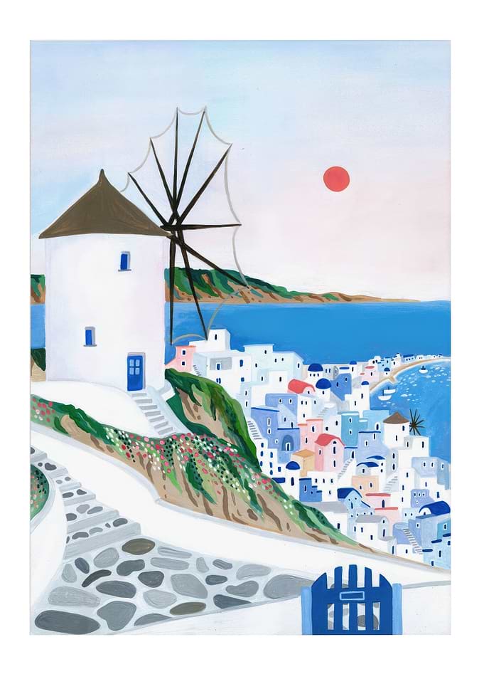 Mykonos Art Print Greece
