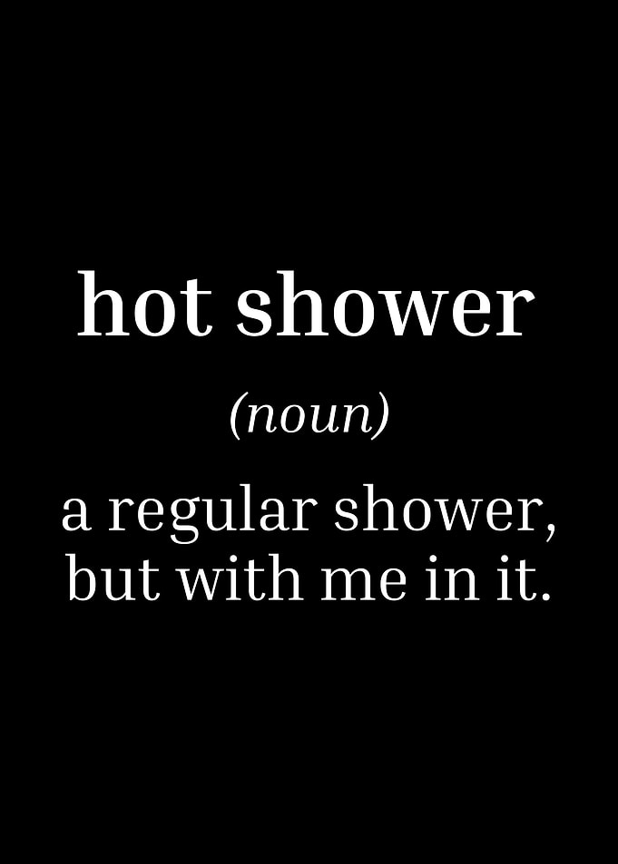 Definition of hot shower