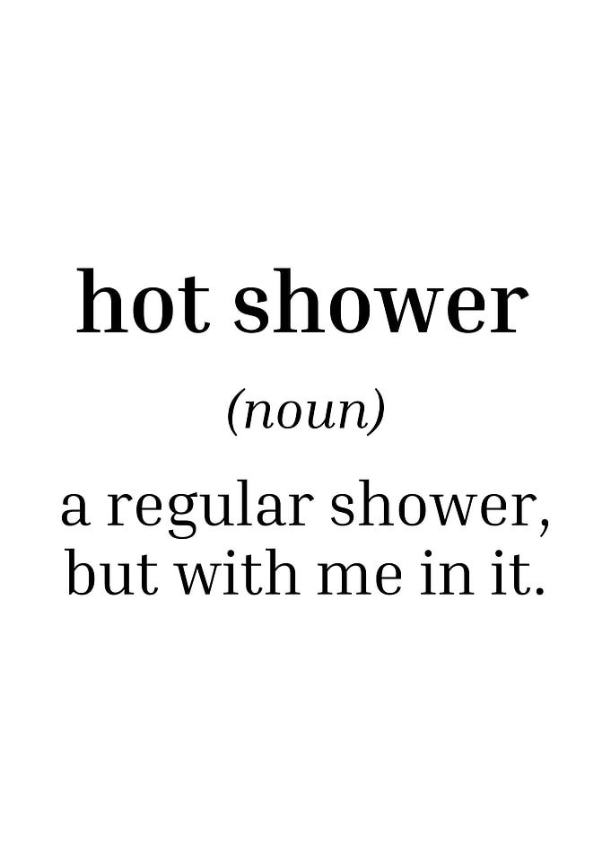 Definition of hot shower