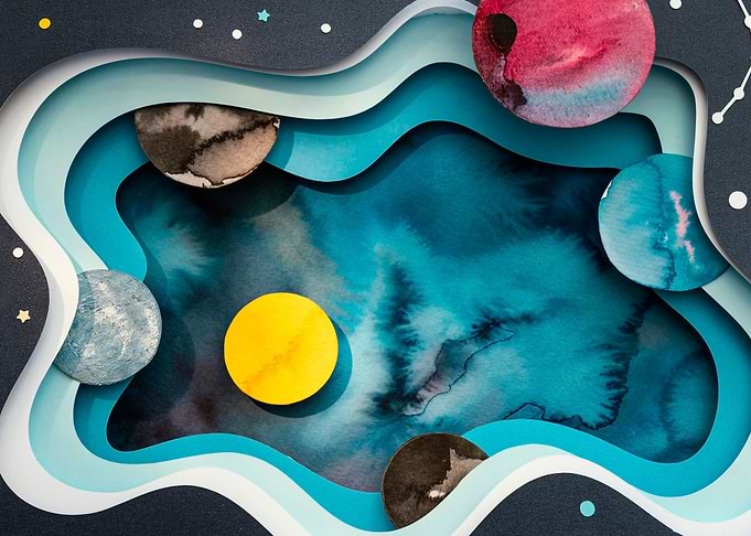 Creative Paper Planets