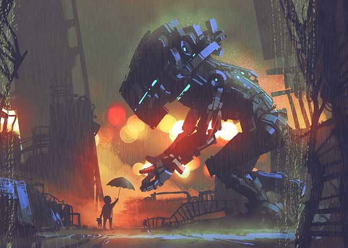 Kid and Giant Robot