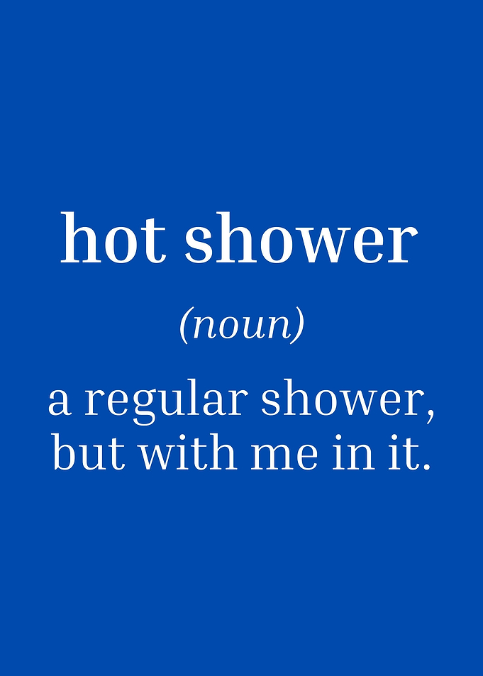 Definition of hot shower