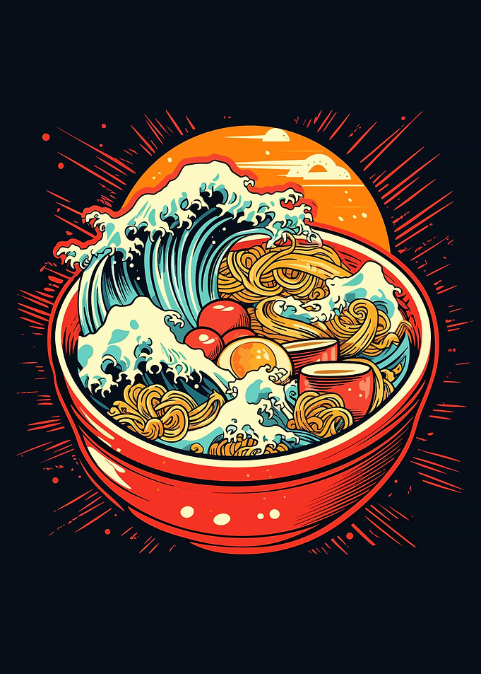 ramen bowl art