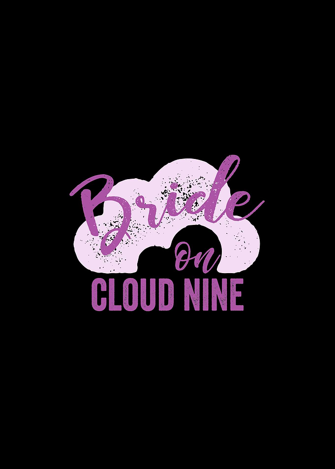 Bride on cloud nine