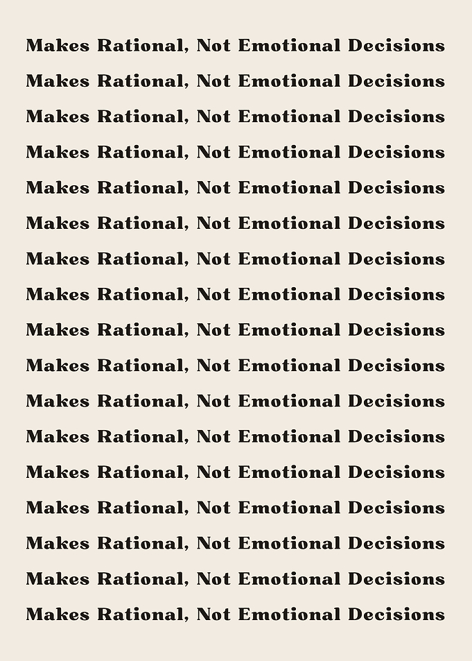 Makes Rational Not Emotio