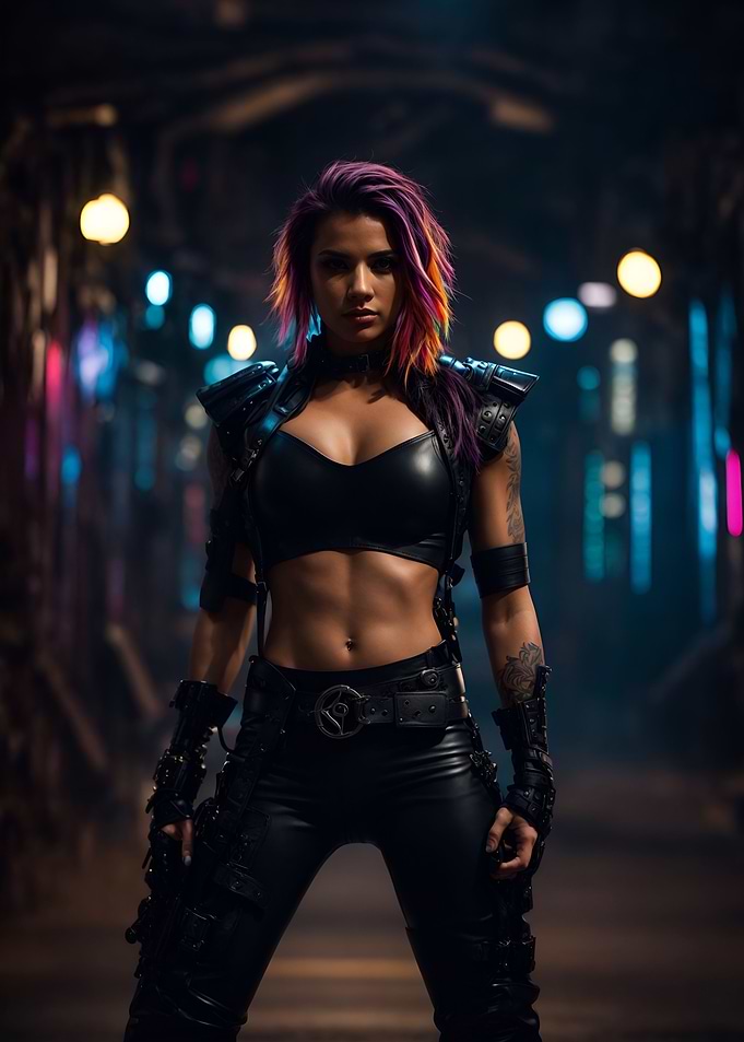 Leather with Dark Pink