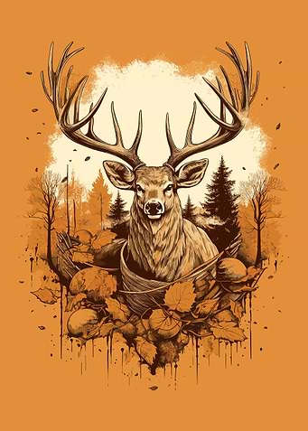 deer realistic art style