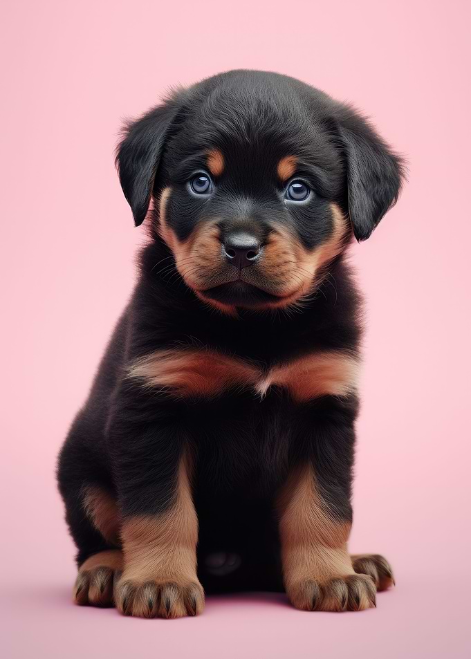Rottweiler Puppy Portrait