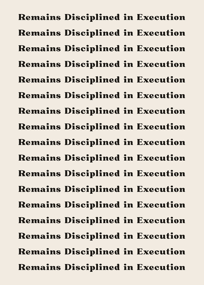 Remains Disciplined in Exe