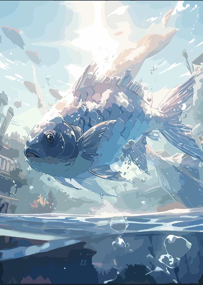 fish in the lake