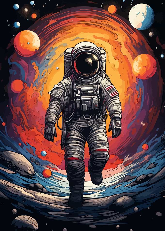 Colorful Spaceman