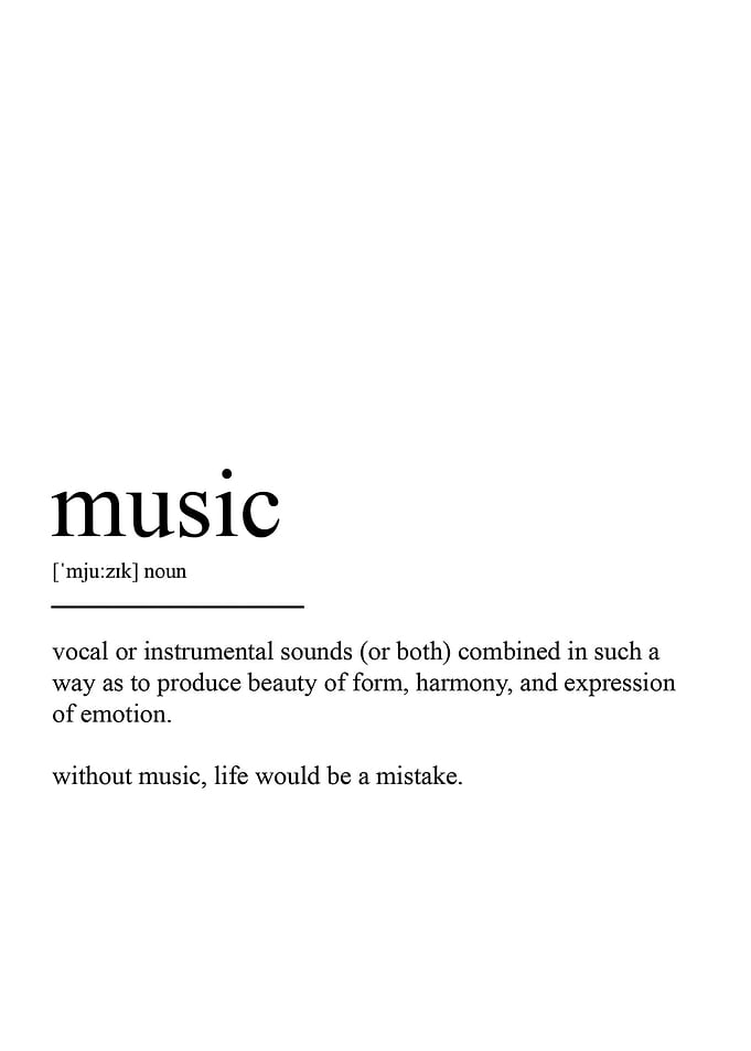 MUSIC DEFINITION TEXT ART