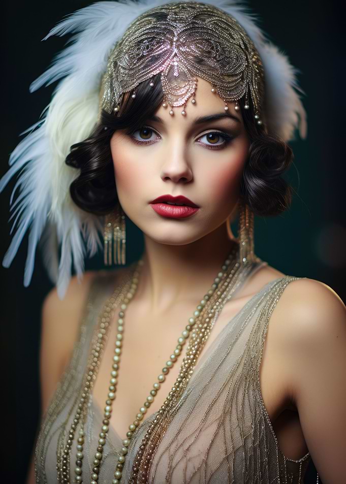 1920s Flapper Woman 16