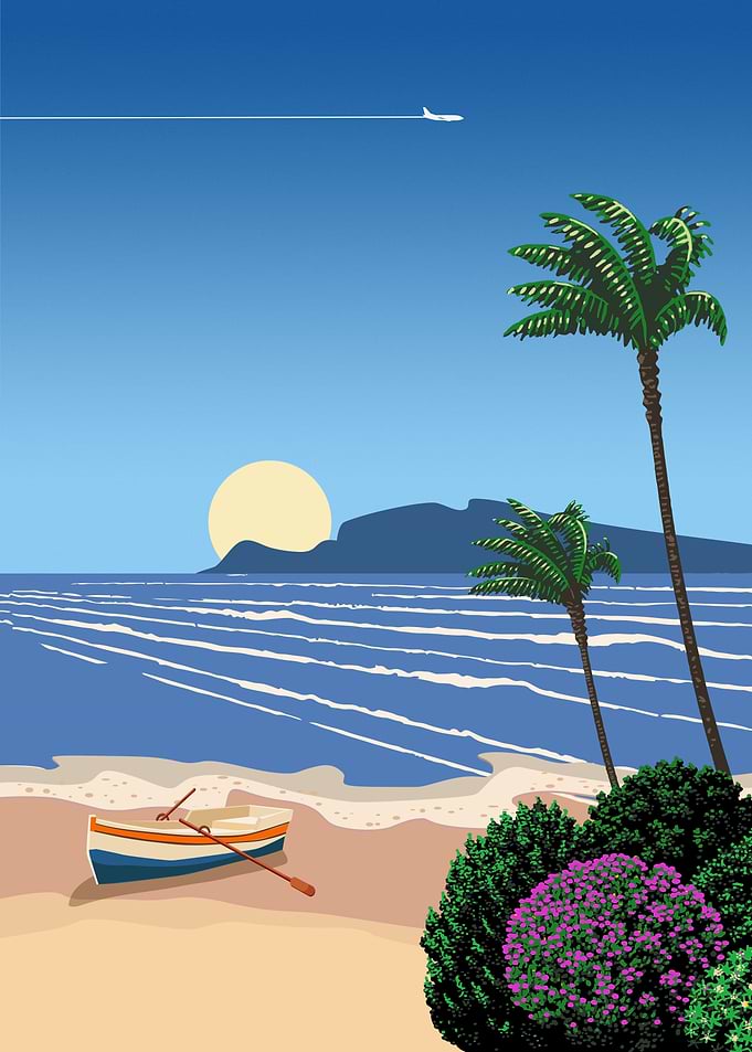 Cyprus Beach palms