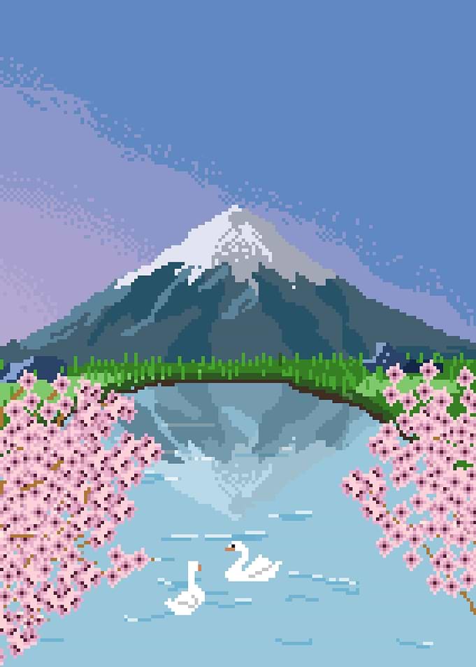 Fuji mountain scenery