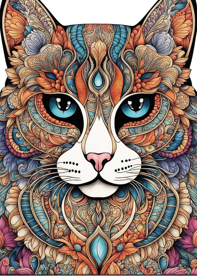 Stained Glass Cats