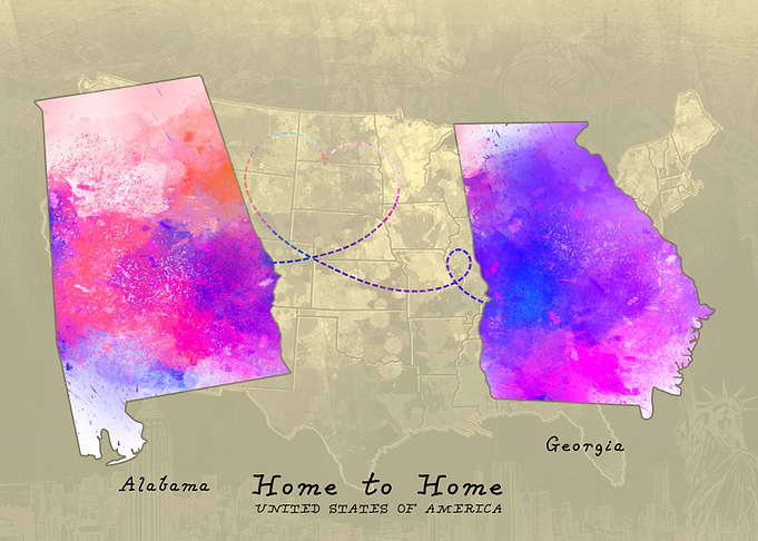 Alabama to Georgia