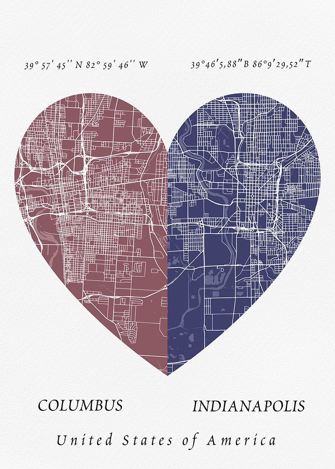 Columbus and Indianapolis