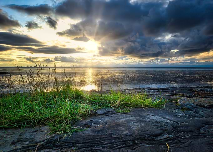 Enchanting Sunset At Beach