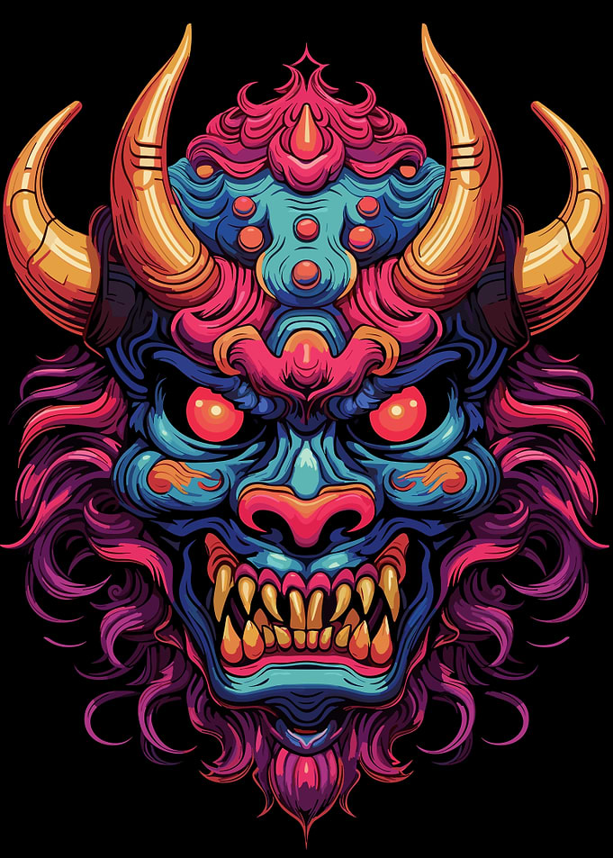 Japanese Oni Mask