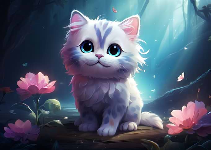 CUTE CAT COMES TO ROOM