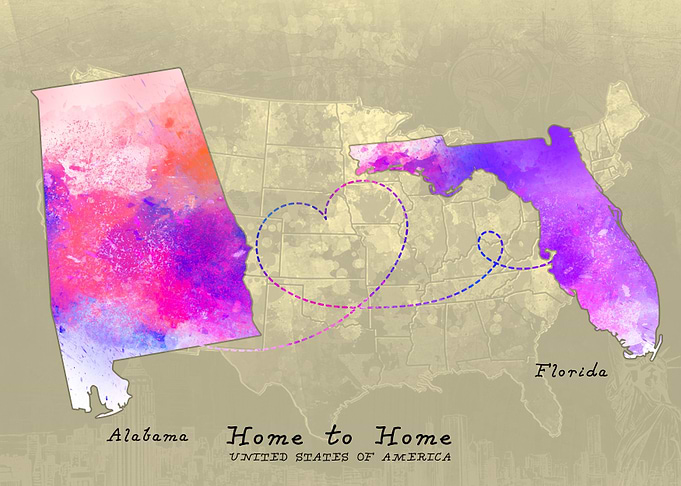 Alabama to Florida