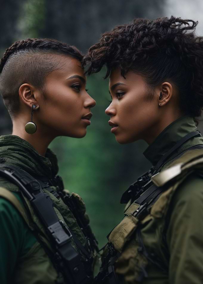Two Women Portrait