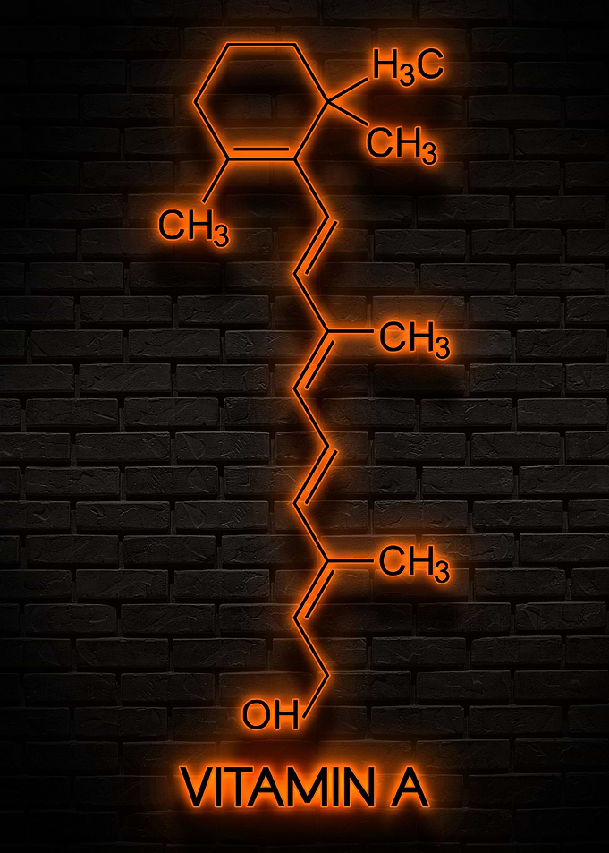 Vitamin A Neon Chemical