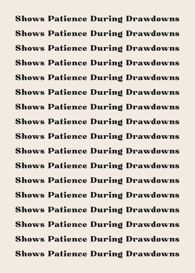 Shows Patience During Draw