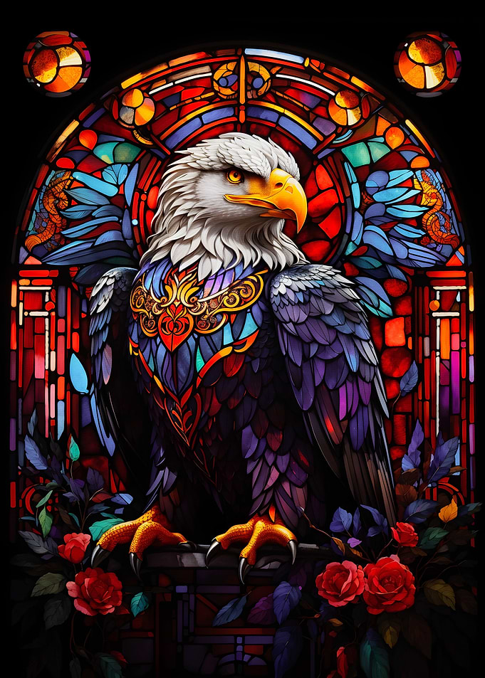 Eagle Colorful abstract