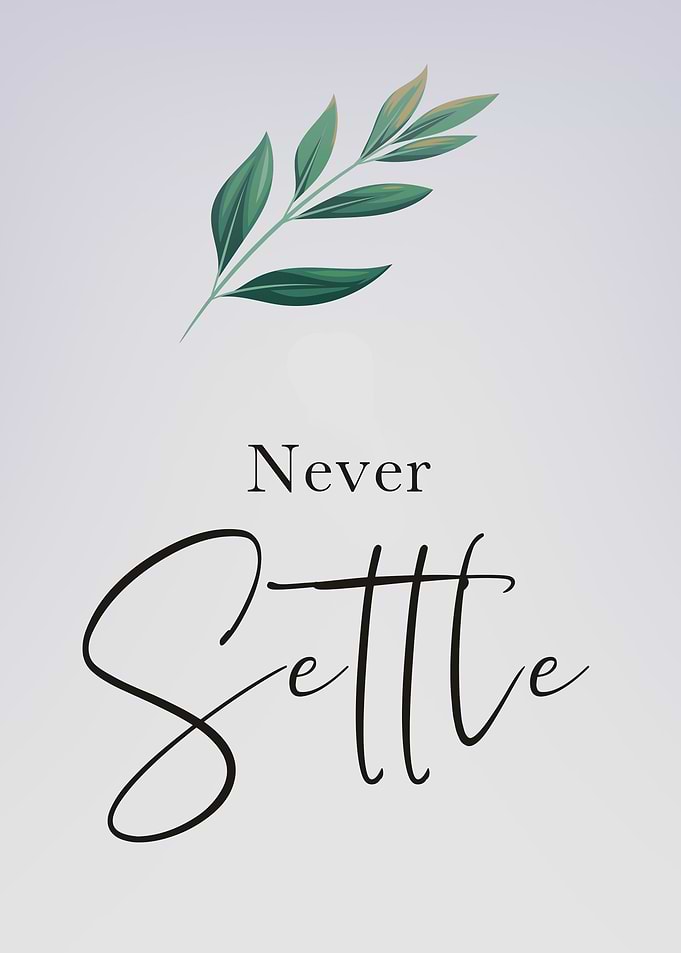 Never Settle