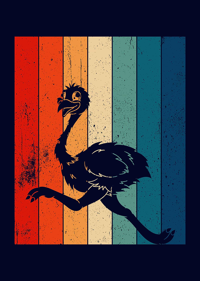 Funny Emu Bird