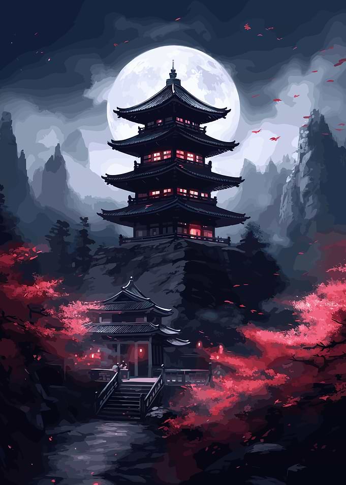 Cherry Blossom Japan Art