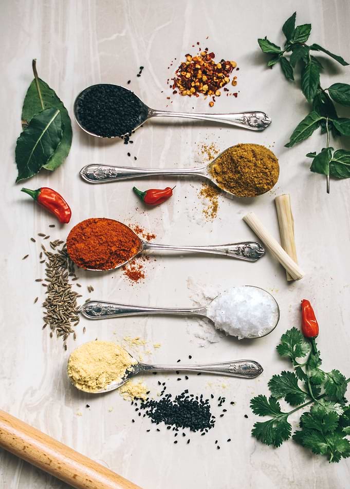 Assorted color powders
