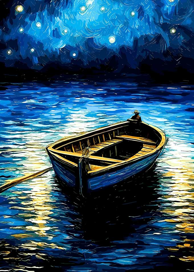 boat in the night