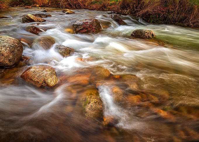 flowing water