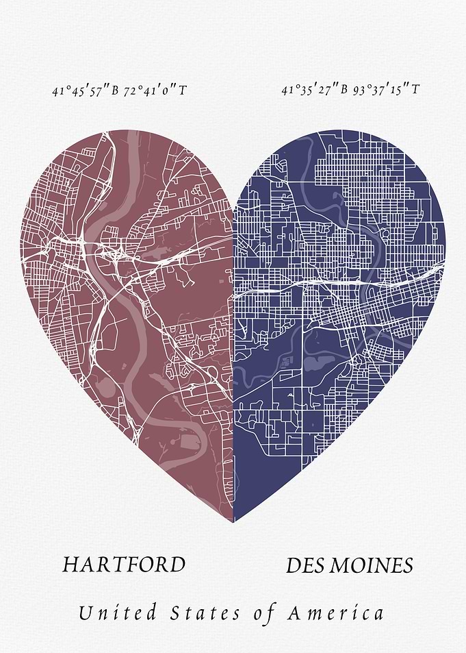Hartford and Des Moines