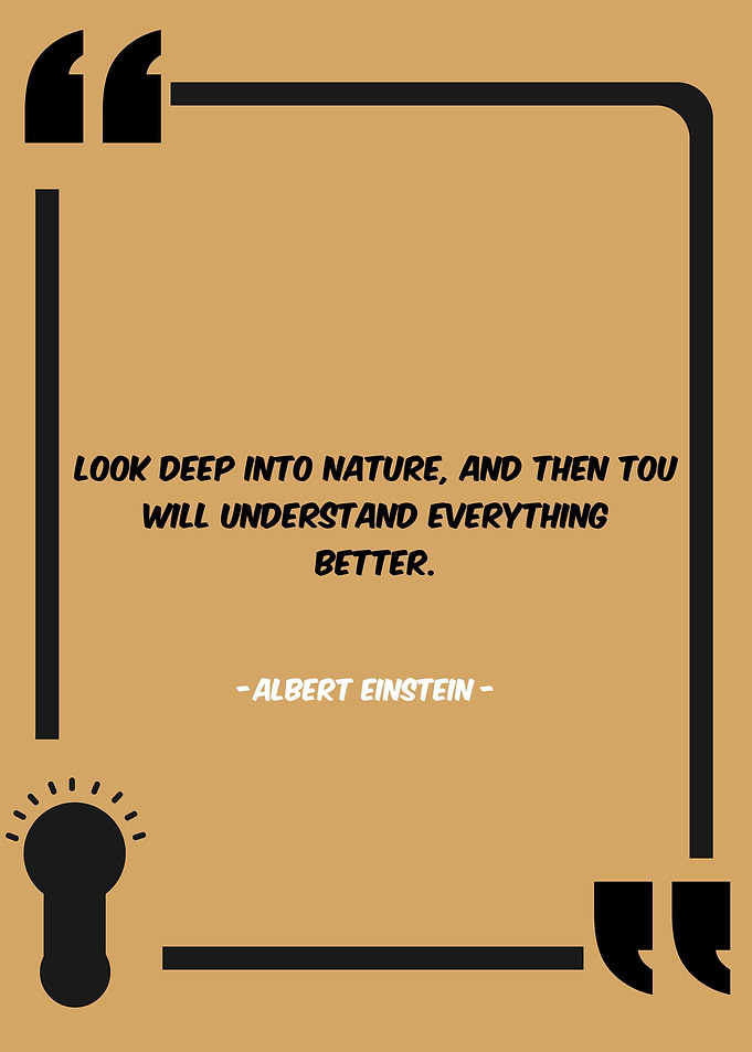 look deep into nature