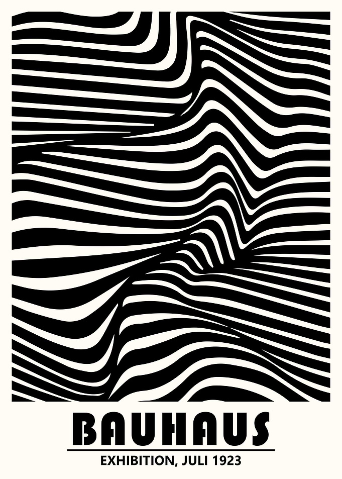 Bauhaus Zebra Abstract