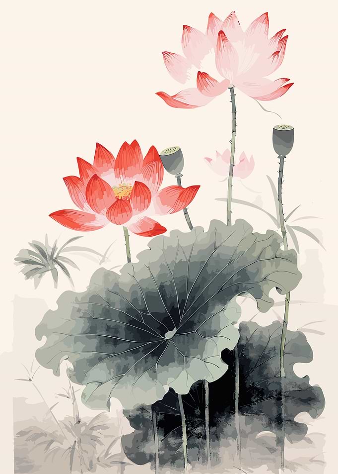 Lotus flowers Painting